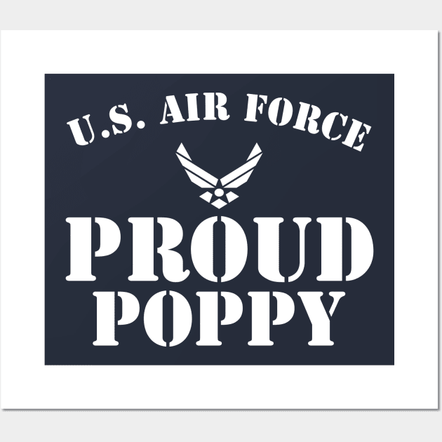 Best Gift for Army - Proud U.S. Air Force Poppy Wall Art by chienthanit